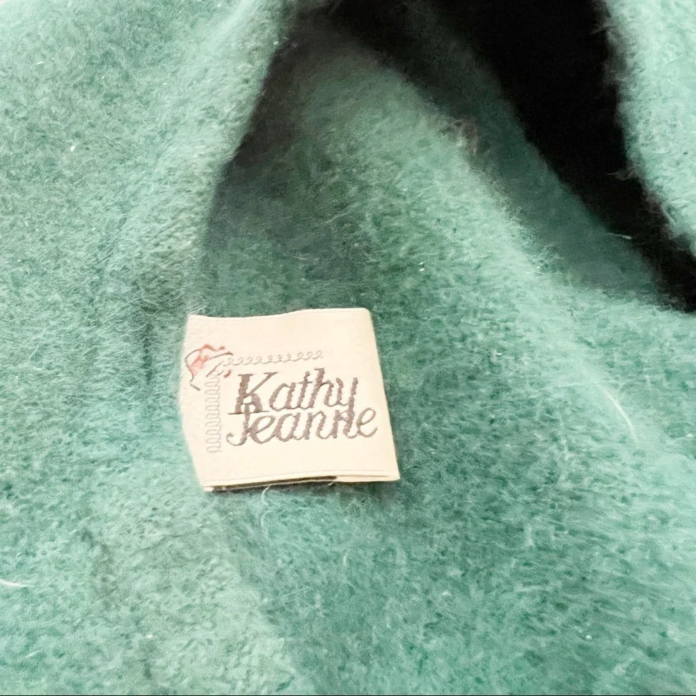 Vintage Kathy Jeanne Green Wool Beret French Hat